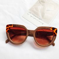 Elegant Fashion Solid Color Pc Cat Eye Full Frame Women's Sunglasses sku image 1