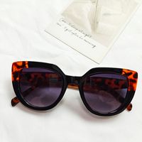 Elegant Fashion Solid Color Pc Cat Eye Full Frame Women's Sunglasses sku image 5