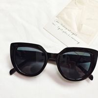 Elegant Fashion Solid Color Pc Cat Eye Full Frame Women's Sunglasses sku image 7