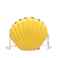 White Yellow Red Pc Solid Color Shell Evening Bags sku image 2