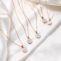 1 Piece Simple Style Letter Alloy Plating Unisex Necklace main image 1