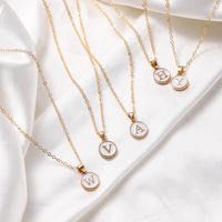 1 Piece Simple Style Letter Alloy Plating Unisex Necklace main image 6