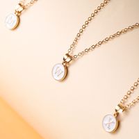 1 Piece Simple Style Letter Alloy Plating Unisex Necklace main image 4