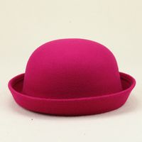 Unisex Simple Style Solid Color Eaveless Fedora Hat sku image 7