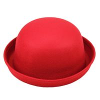 Unisex Simple Style Solid Color Eaveless Fedora Hat main image 6