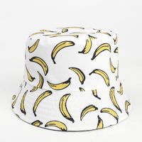 Unisex Mode Banane Drucken Breite Traufen Bucket Hat sku image 3