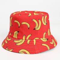 Unisex Fashion Banana Printing Wide Eaves Bucket Hat sku image 1