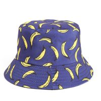 Unisex Fashion Banana Printing Wide Eaves Bucket Hat sku image 4