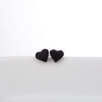 Simple Style Heart Shape Stainless Steel Plating Earrings sku image 4