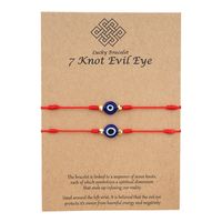 Simple Style Devil's Eye Plastic Resin Rope Braid Unisex Bracelets sku image 1