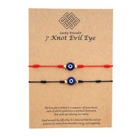Simple Style Devil's Eye Plastic Resin Rope Braid Unisex Bracelets sku image 3