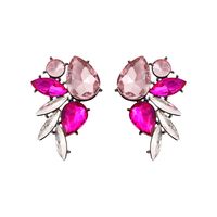 1 Pair Elegant Luxurious Shiny Geometric Artificial Crystal Alloy Women's Drop Earrings sku image 12