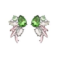 1 Pair Elegant Luxurious Shiny Geometric Artificial Crystal Alloy Women's Drop Earrings sku image 13
