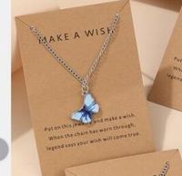 Fashion Butterfly Alloy Plating Women's Pendant Necklace sku image 11