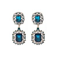 1 Pair Fashion Water Droplets Alloy Inlay Rhinestones Women's Drop Earrings Earrings sku image 17