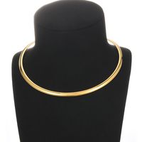 1 Piece Elegant Vintage Style Fashion Solid Color Stainless Steel Plating Choker main image 4