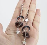 Retro Star Alloy Gold Plated Artificial Crystal Women's Earrings 1 Pair sku image 44