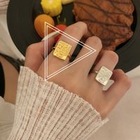 Fashion Geometric Silver Plated Plating Women's Open Ring 1 Piece sku image 30