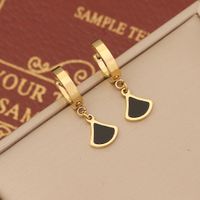 1 Pair Fashion Star Heart Shape Butterfly Stainless Steel Enamel Drop Earrings main image 4