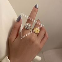 Simple Style Geometric Silver Plated Plating Women's Open Ring 1 Piece sku image 19