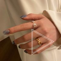 Fashion Geometric Silver Plated Plating Women's Open Ring 1 Piece sku image 52