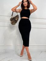 Women's Elegant Solid Color Cotton Blend Skirt Sets main image 5