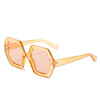 Simple Style Color Block Ac Polygon Full Frame Women's Sunglasses sku image 5