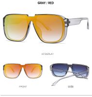 Fashion Solid Color Pc Square Patchwork Full Frame Men's Sunglasses sku image 5