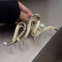 Simple Style Solid Color Metal Hair Claws 1 Piece sku image 1