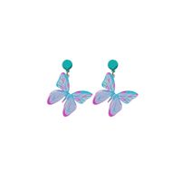 1 Pair Sweet Butterfly Arylic Epoxy Women's Drop Earrings sku image 6