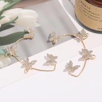 Fashion Sweet Butterfly Copper Plating Inlay Zircon Ear Clips main image 4