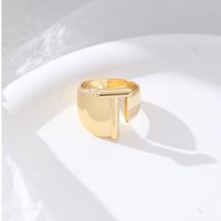 1 Piece Fashion Letter Copper Plating Hollow Out Rings sku image 7