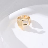 1 Piece Fashion Letter Copper Plating Hollow Out Rings sku image 21