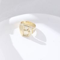 1 Piece Fashion Letter Copper Plating Hollow Out Rings sku image 25