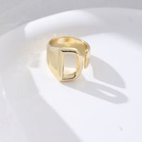 1 Piece Fashion Letter Copper Plating Hollow Out Rings sku image 23
