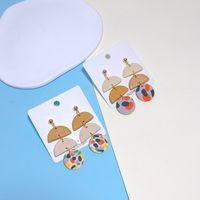 Simple Style Round Soft Clay Patchwork Women's Earrings main image 2
