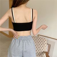 Women's Camisole Tank Tops Casual Letter Solid Color main image 3