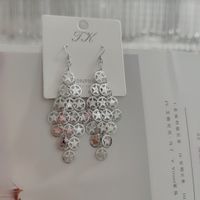 1 Pair Elegant Star Tassel Heart Shape Inlay Alloy Artificial Pearls Rhinestones Glass Earrings sku image 43