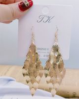 1 Pair Elegant Star Tassel Heart Shape Inlay Alloy Artificial Pearls Rhinestones Glass Earrings sku image 45