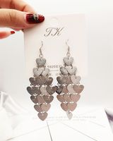 1 Pair Elegant Star Tassel Heart Shape Inlay Alloy Artificial Pearls Rhinestones Glass Earrings sku image 52