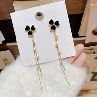 1 Pair Elegant Star Tassel Heart Shape Inlay Alloy Artificial Pearls Rhinestones Glass Earrings sku image 61