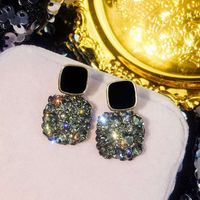 1 Pair Fashion Flower Butterfly Bow Knot Alloy Inlay Artificial Pearls Rhinestones Shell Women's Earrings sku image 38