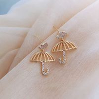 1 Pair Fashion Flower Butterfly Bow Knot Alloy Inlay Artificial Pearls Rhinestones Shell Women's Earrings sku image 34
