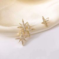 1 Pair Fashion Flower Butterfly Bow Knot Alloy Inlay Artificial Pearls Rhinestones Shell Women's Earrings sku image 31