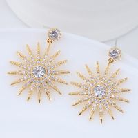 1 Pair Fashion Flower Butterfly Bow Knot Alloy Inlay Artificial Pearls Rhinestones Shell Women's Earrings sku image 50
