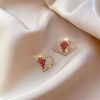 1 Pair Fashion Flower Butterfly Bow Knot Alloy Inlay Artificial Pearls Rhinestones Shell Women's Earrings sku image 24