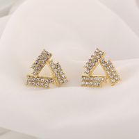 1 Pair Fashion Flower Butterfly Bow Knot Alloy Inlay Artificial Pearls Rhinestones Shell Women's Earrings sku image 26