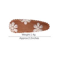 Girl'S Cute Sweet Flower Synthetic Yarn Knit Iron Embroidery Hair Clip main image 10