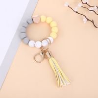 1 Piece Retro Round Alloy Silica Gel Unisex Keychain sku image 9