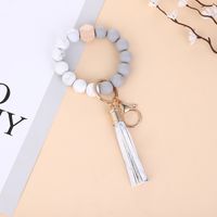 1 Piece Retro Round Alloy Silica Gel Unisex Keychain sku image 5